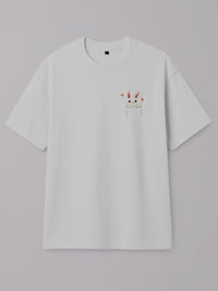 Pocket Bunny - Regular/Oversized T-shirt Oversized White by inspire.inc