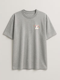 Pocket Bunny - Regular/Oversized T-shirt Oversized Light Heather Gray by inspire.inc