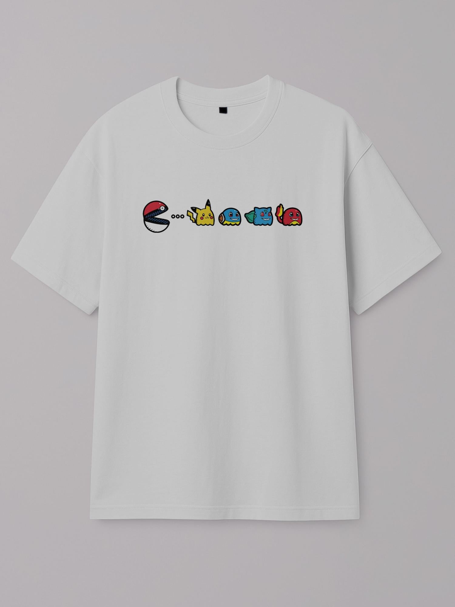 Pokemon - PAC-MON - Regular/Oversized T-shirt Oversized White by inspire.inc