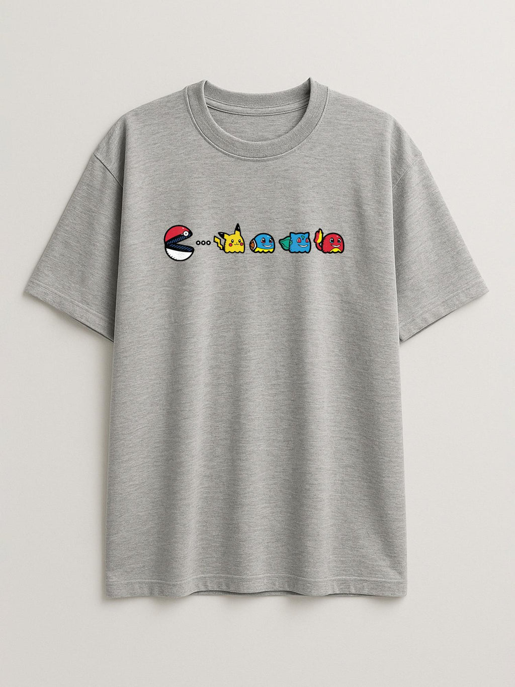 Pokemon - PAC-MON - Regular/Oversized T-shirt Oversized Light Heather Gray by inspire.inc