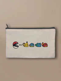 Pokemon - PAC-MON - Zipper Pouch Black by inspire.inc