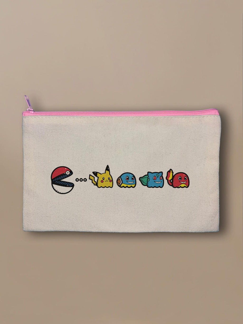Pokemon - PAC-MON - Zipper Pouch Pink by inspire.inc