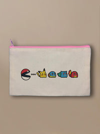 Pokemon - PAC-MON - Zipper Pouch Pink by inspire.inc