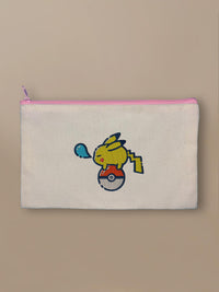 Pokemon - Pikasnooze - Zipper Pouch Pink by inspire.inc