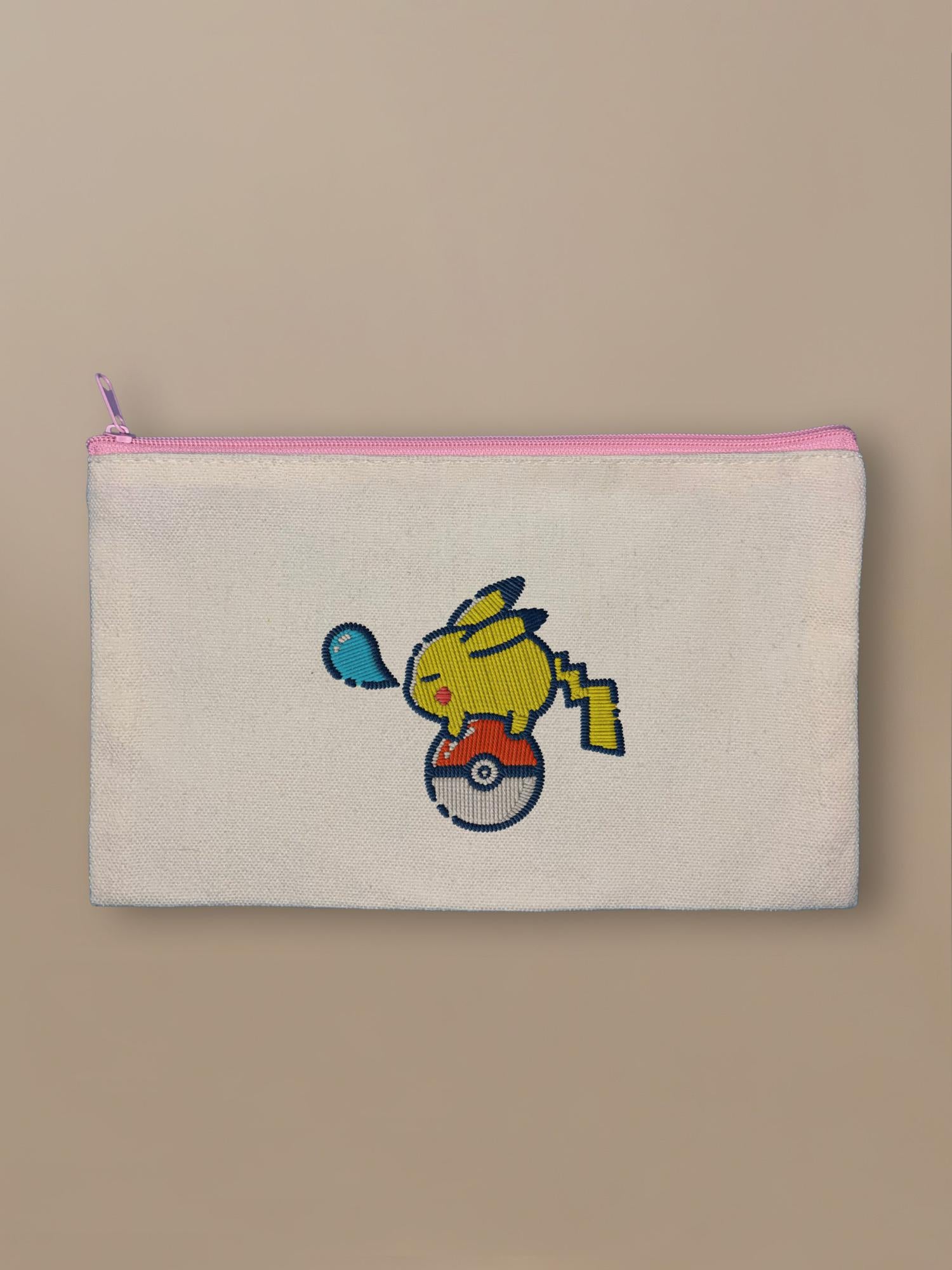Pokemon - Pikasnooze - Zipper Pouch Pink by inspire.inc