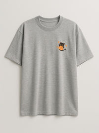 Pumpkitty - Regular/Oversized T-shirt Oversized Light Heather Gray by inspire.inc