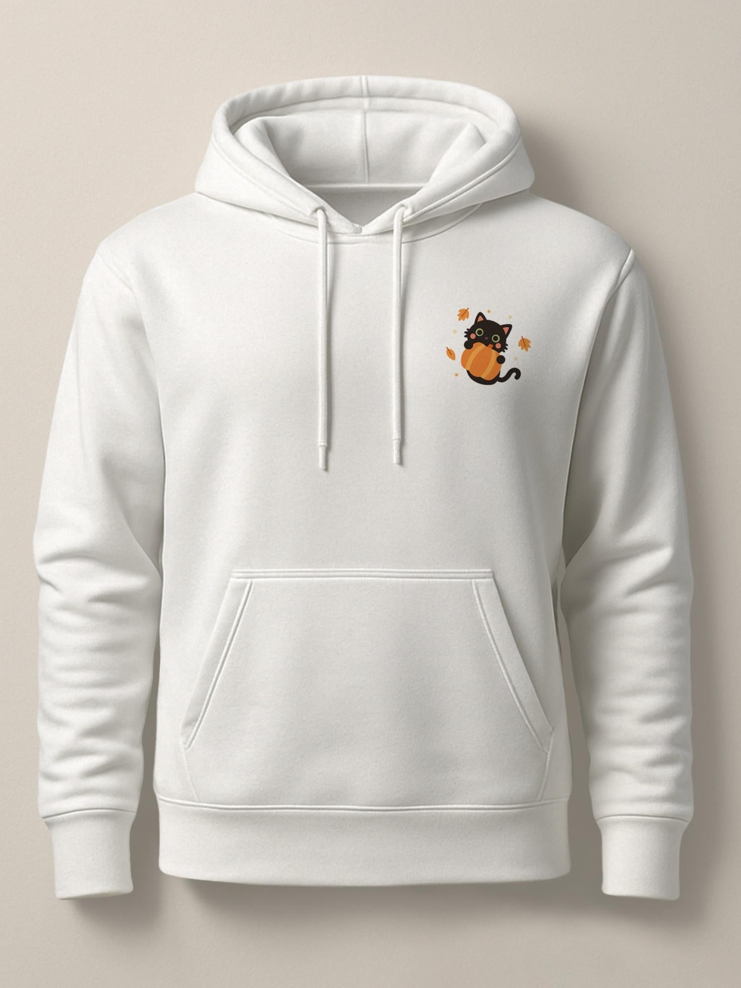 Pumpkitty - Unisex Premium Hoodie White S by inspire.inc