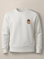Pumpkitty - Unisex Regular/Oversized Sweatshirt Regular White by inspire.inc