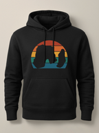 Raouché Retro Sunset - Hoodie Light Black by inspire.inc