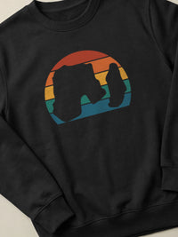 Raouché Retro Sunset - Regular/Oversized Sweatshirt by inspire.inc