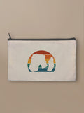 Raouché Retro Sunset - Zipper Pouch Black by inspire.inc