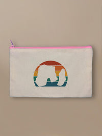 Raouché Retro Sunset - Zipper Pouch Pink by inspire.inc