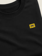 Retro Minis - Cassette - Regular/Oversized Sweatshirt Black close-up by inspire.inc