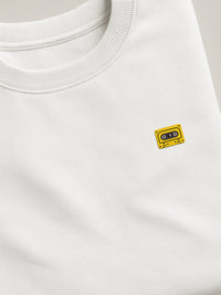 Retro Minis - Cassette - Regular/Oversized Sweatshirt White close-up by inspire.inc