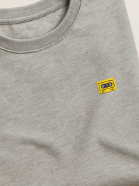 Retro Minis - Cassette - Regular/Oversized Sweatshirt Gray close-up by inspire.inc