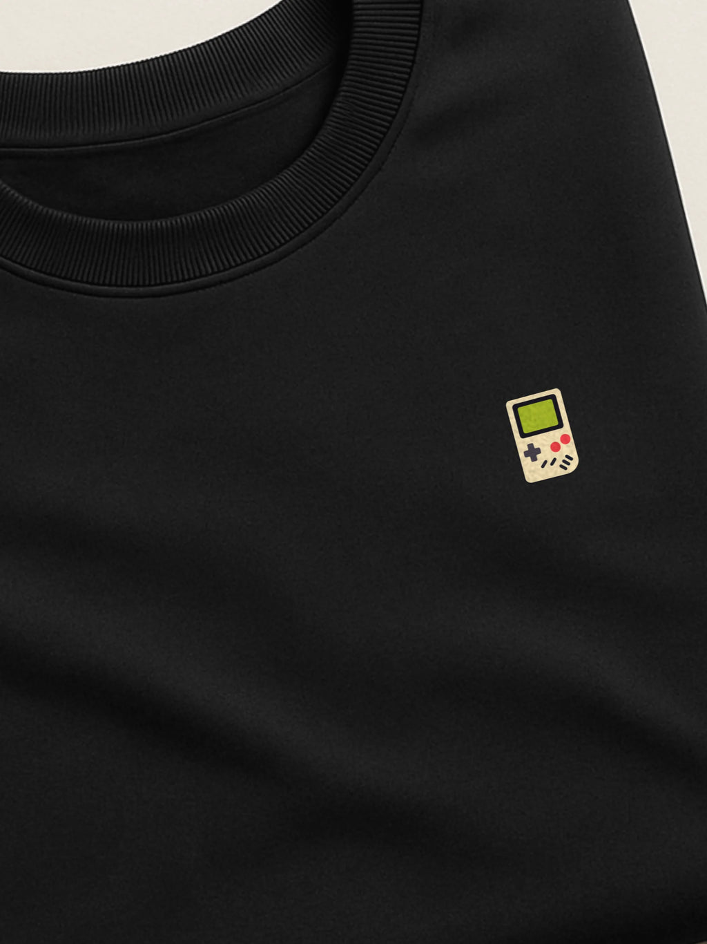 Retro Minis - Game Boy - Regular/Oversized Sweatshirt Black close-up by inspire.inc