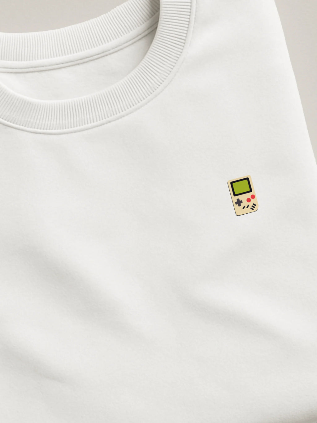 Retro Minis - Game Boy - Regular/Oversized Sweatshirt White close-up by inspire.inc