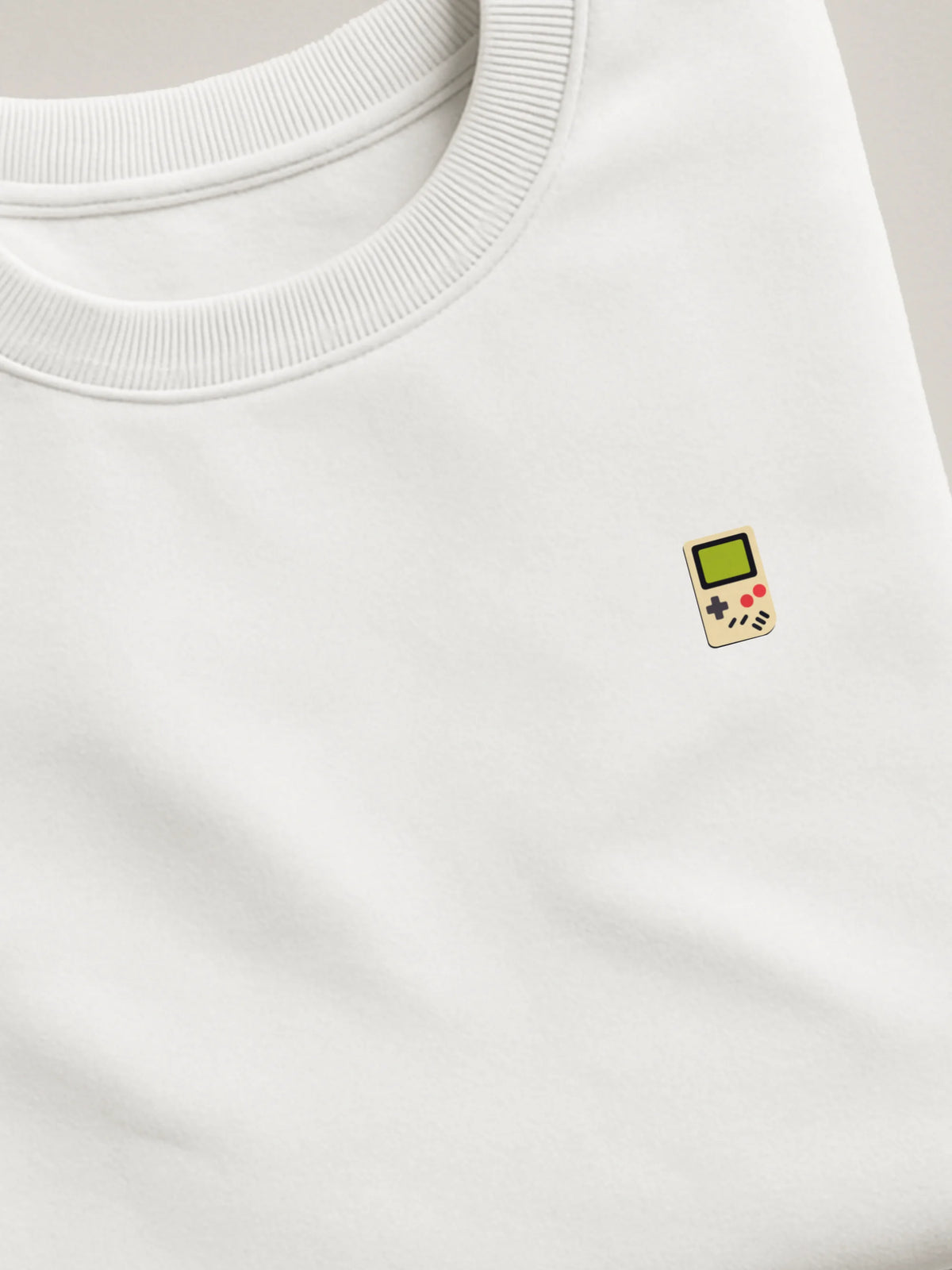 Retro Minis - Game Boy - Regular/Oversized Sweatshirt White close-up by inspire.inc