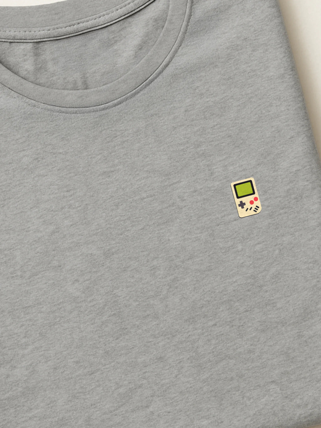 Retro Minis - Game Boy - Regular/Oversized T-shirt Light Heather Gray close-up by inspire.inc