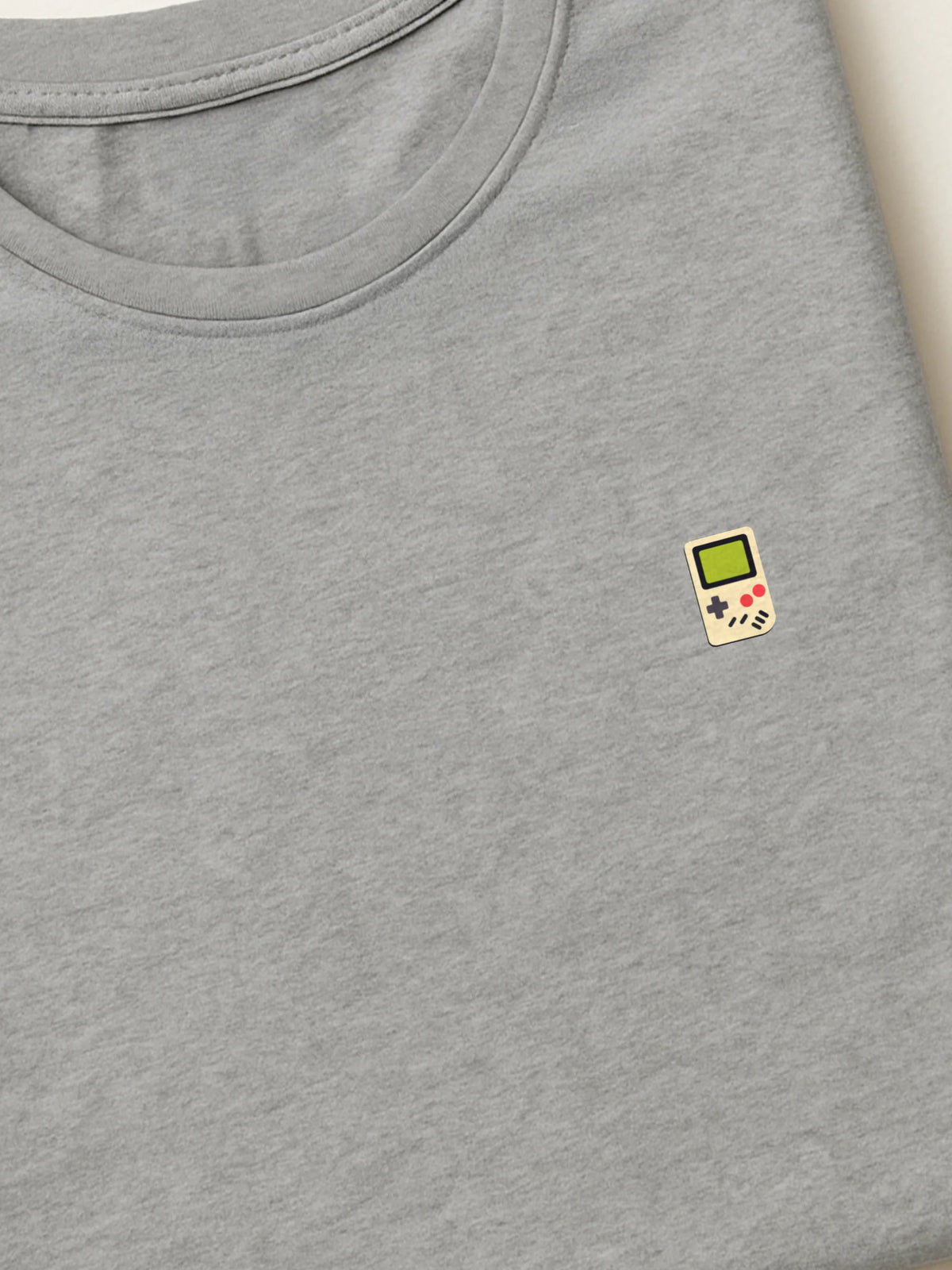 Retro Minis - Game Boy - Regular/Oversized T-shirt Light Heather Gray close-up by inspire.inc
