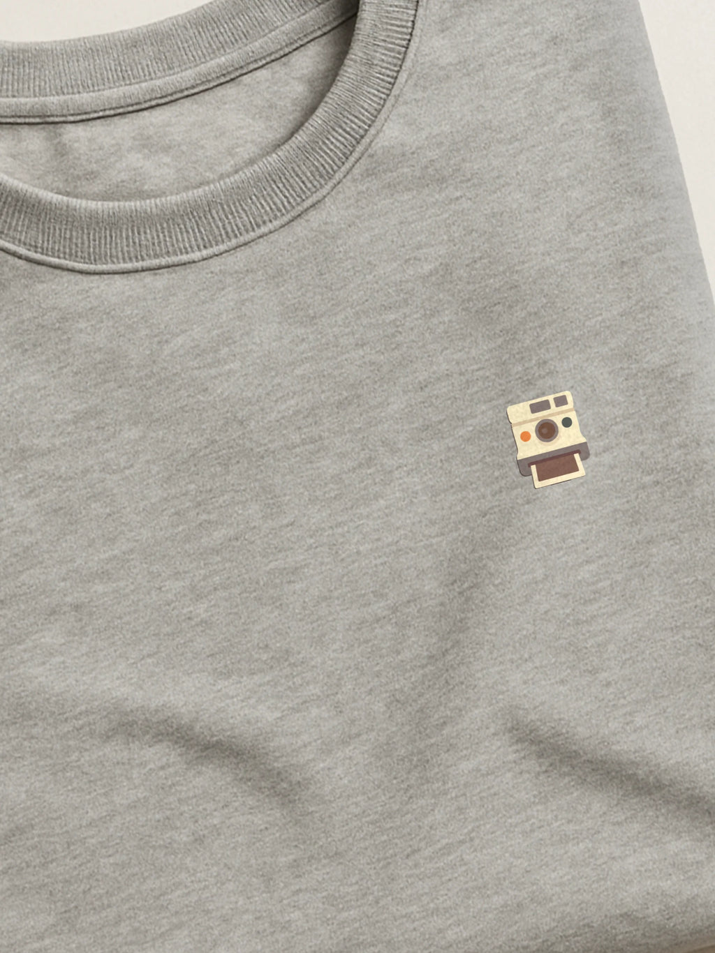 Retro Minis - Polaroid - Regular/Oversized Sweatshirt Gray close-up by inspire.inc