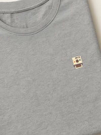 Retro Minis - Polaroid - Regular/Oversized T-shirt Light Heather Gray close-up by inspire.inc