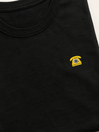 Retro Minis - Rotary - Regular/Oversized T-shirt Black close-up by inspire.inc