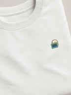 Retro Minis - Walkman - Regular/Oversized Sweatshirt White close-up by inspire.inc