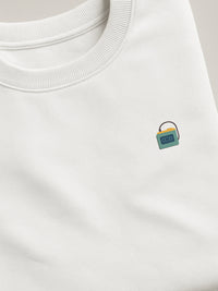 Retro Minis - Walkman - Regular/Oversized Sweatshirt White close-up by inspire.inc