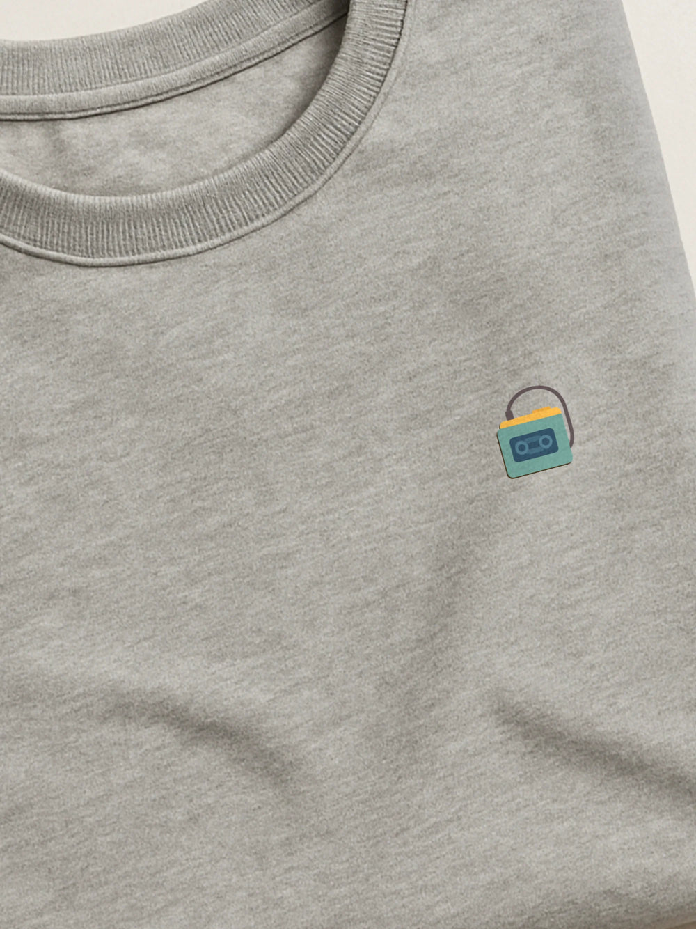 Retro Minis - Walkman - Regular/Oversized Sweatshirt Gray close-up by inspire.inc