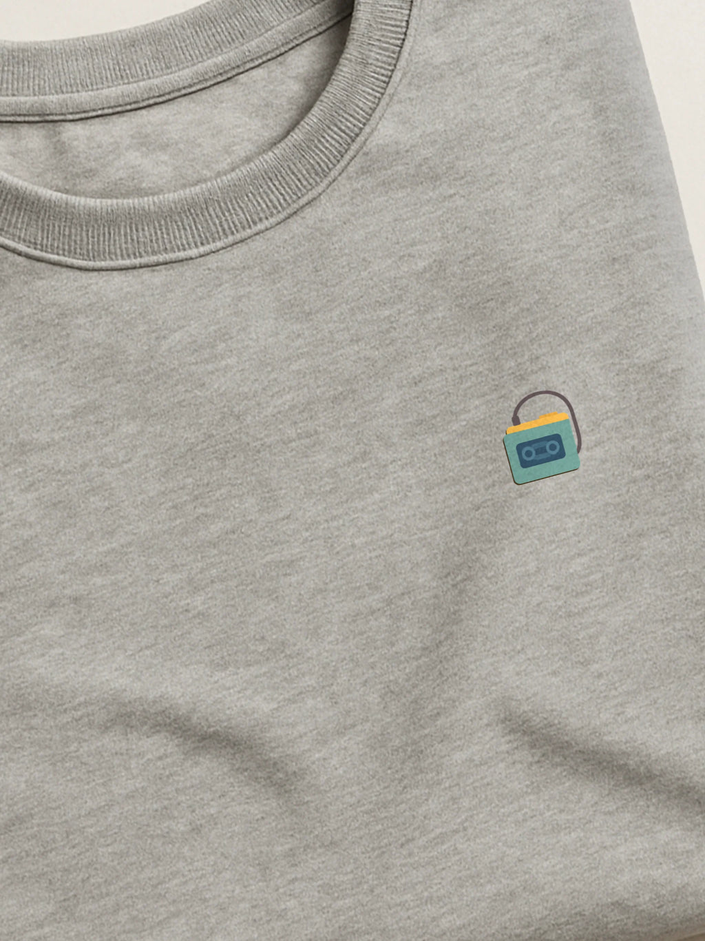 Retro Minis - Walkman - Regular/Oversized Sweatshirt Gray close-up by inspire.inc