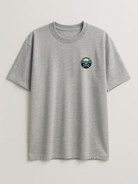 Skull Patch - Regular/Oversized T-shirt Oversized Light Heather Gray by inspire.inc