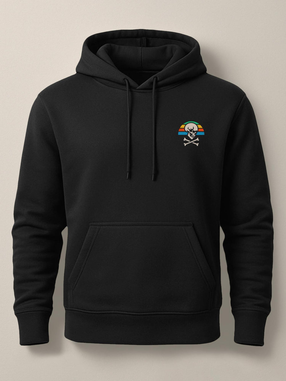 Skull Patch - Unisex Premium Hoodie Black S by inspire.inc