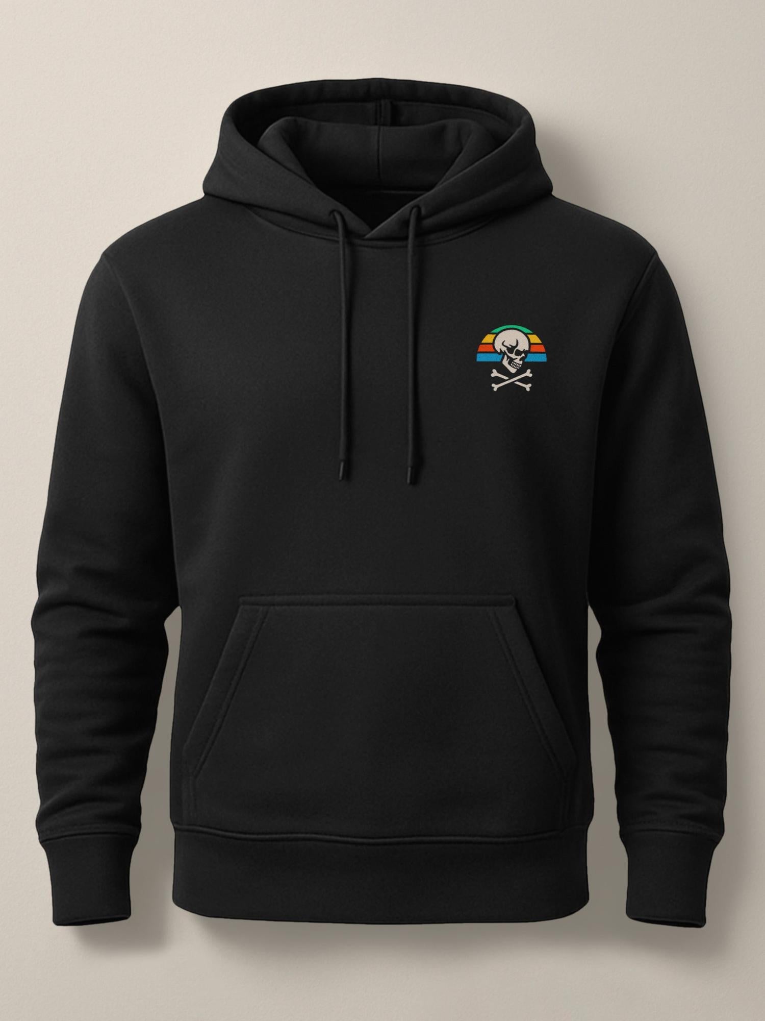 Skull Patch - Unisex Premium Hoodie Black S by inspire.inc