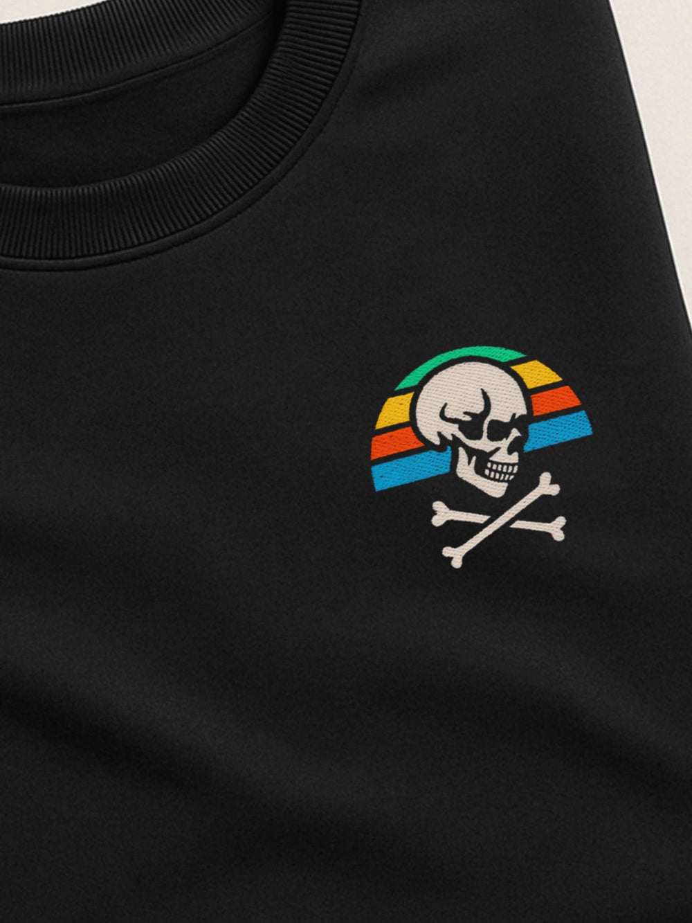 Skull Patch - Unisex Regular/Oversized Sweatshirt by inspire.inc