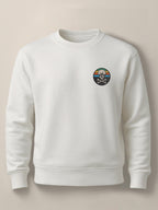 Skull Patch - Unisex Regular/Oversized Sweatshirt Regular White by inspire.inc