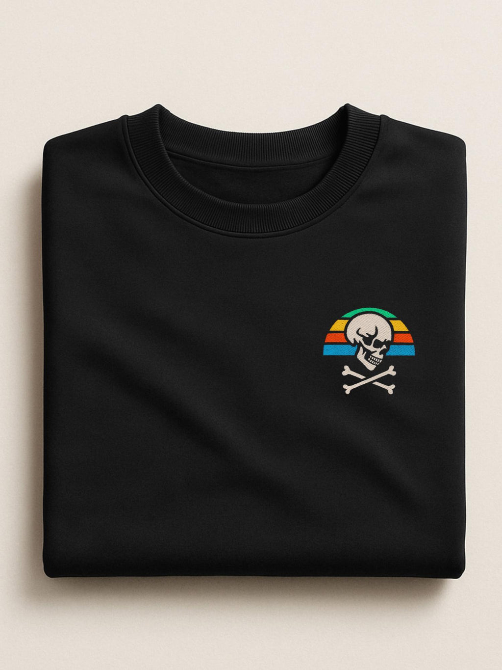 Skull Patch - Unisex Regular/Oversized Sweatshirt by inspire.inc