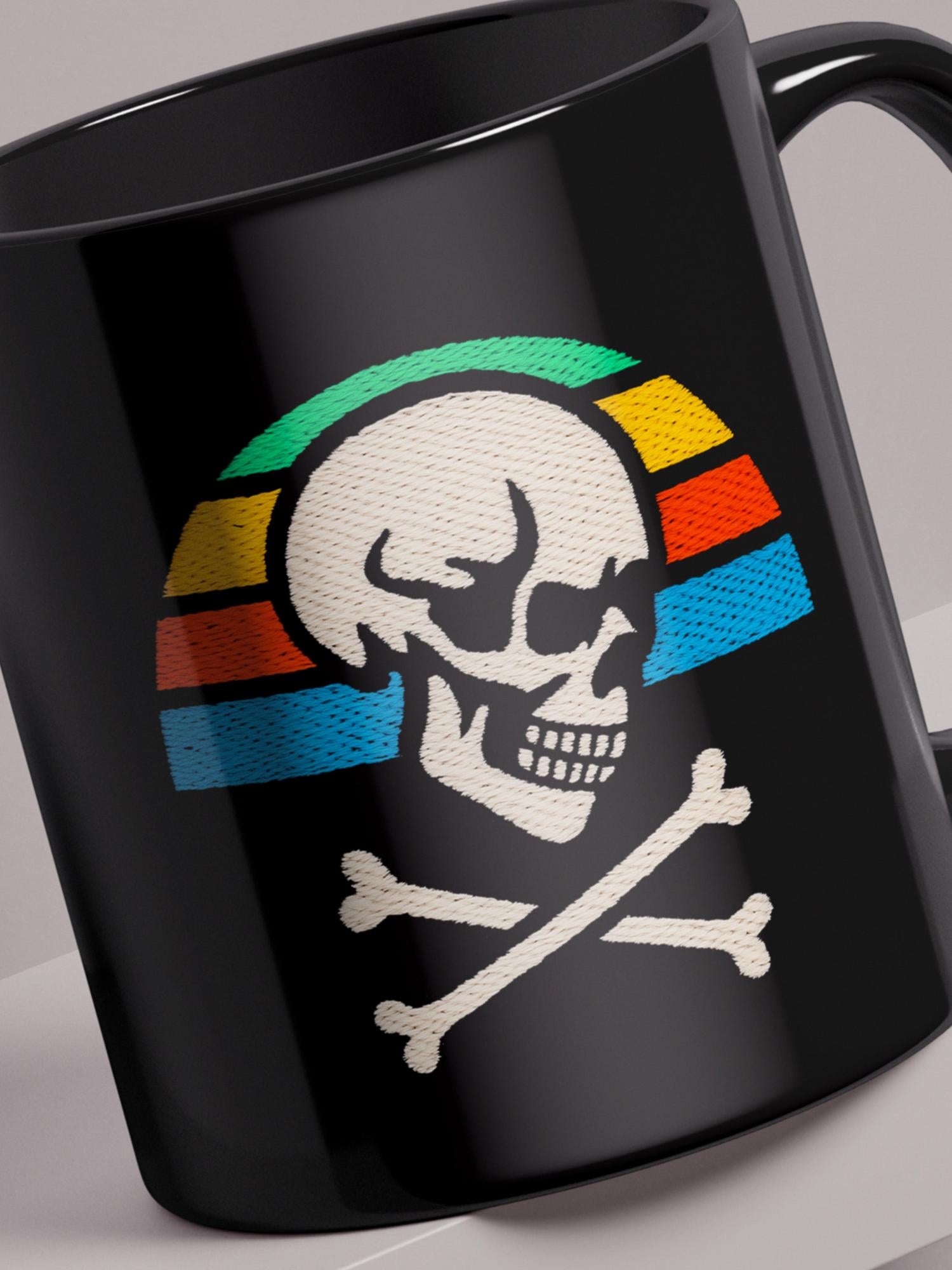 Skull Retro Sunset - Regular/Big Mug by inspire.inc