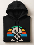 Skull Retro Sunset - Unisex Premium Hoodie by inspire.inc
