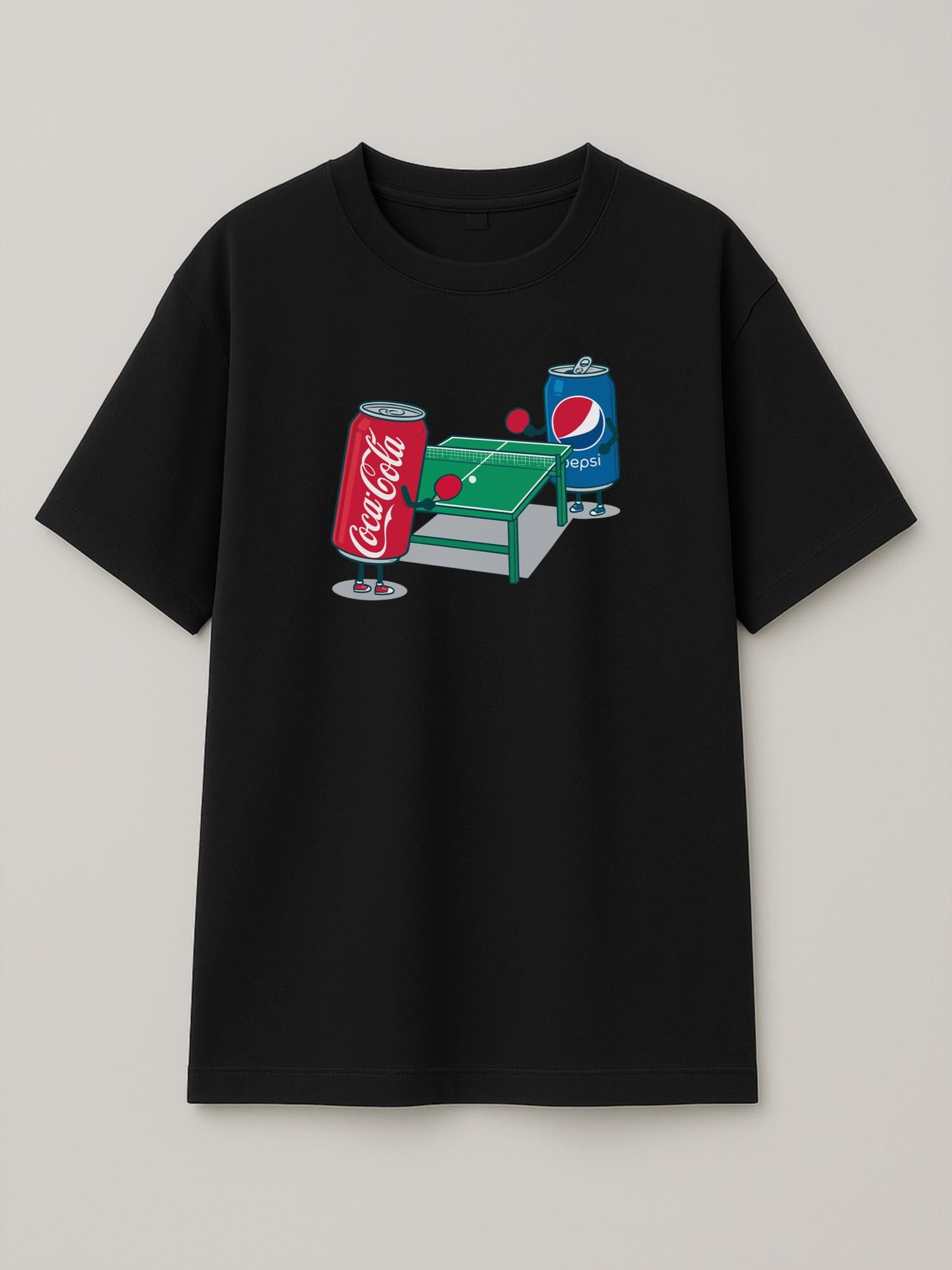 Soda Pong - Regular/Oversized T-shirt Oversized Black by inspire.inc