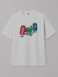 Soda Pong - Regular/Oversized T-shirt Oversized White by inspire.inc