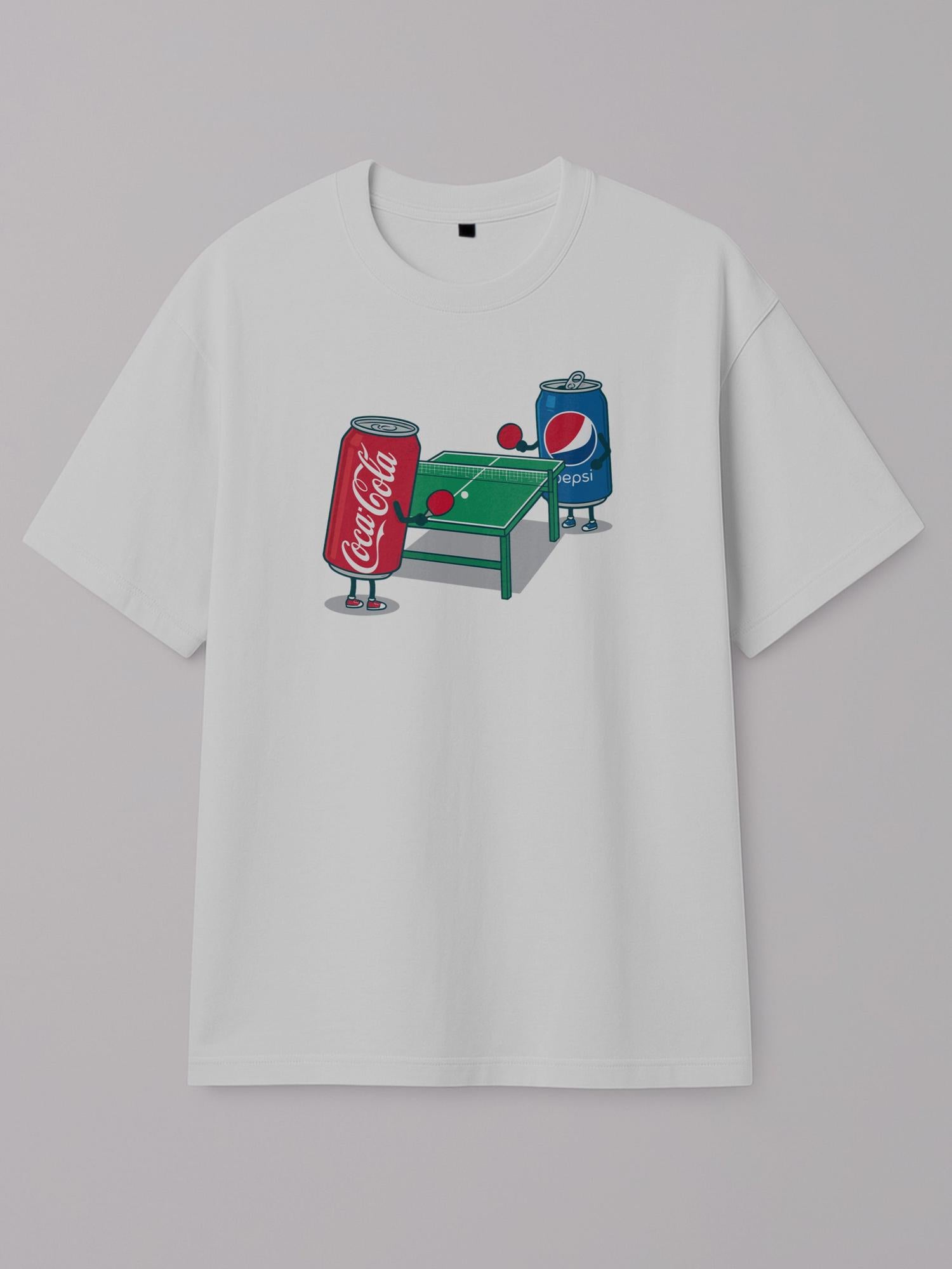 Soda Pong - Regular/Oversized T-shirt Oversized White by inspire.inc
