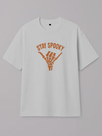 Stay Spooky - Regular/Oversized T-shirt Oversized White by inspire.inc