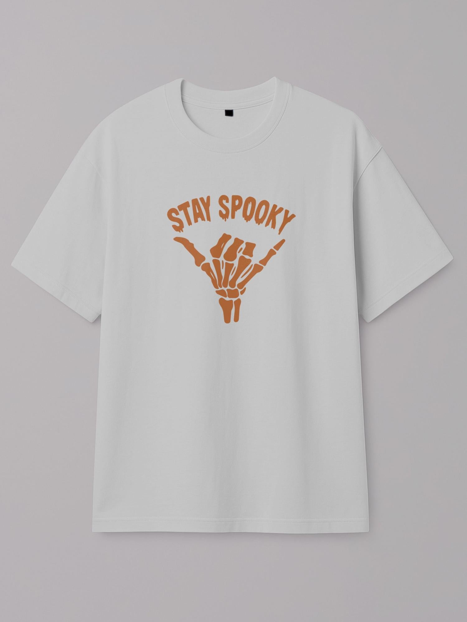 Stay Spooky - Regular/Oversized T-shirt Oversized White by inspire.inc