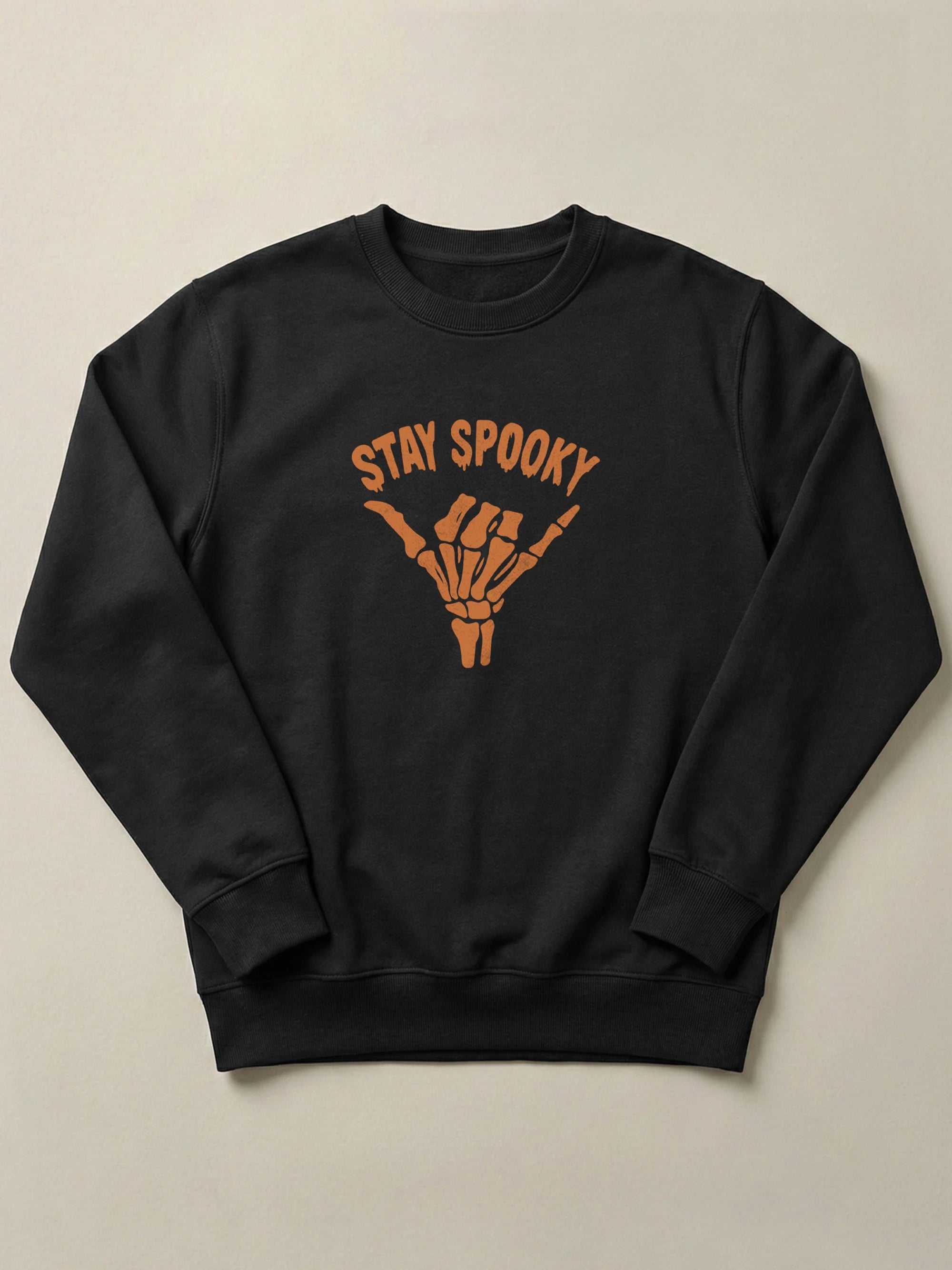 Stay Spooky - Regular/Oversized Sweatshirt Regular Fit Black by inspire.inc