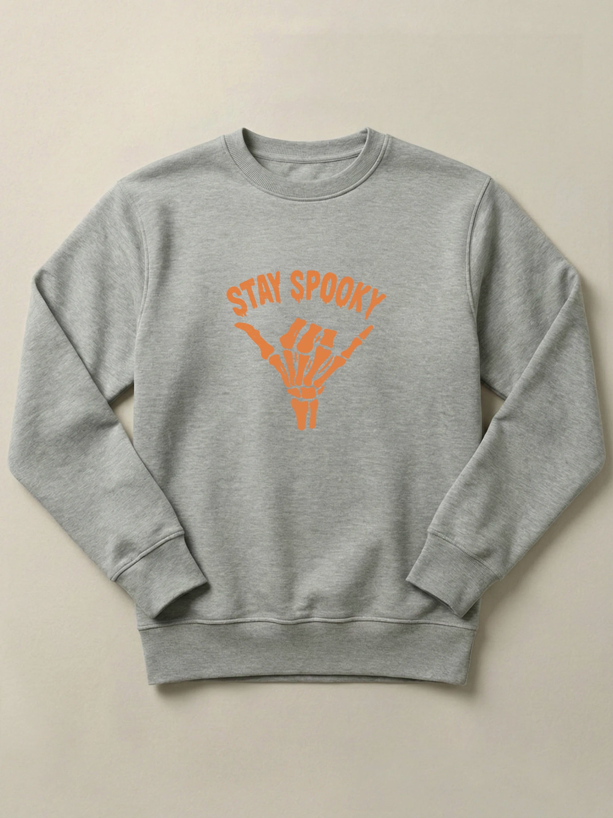 Stay Spooky - Regular/Oversized Sweatshirt Regular Fit Gray by inspire.inc