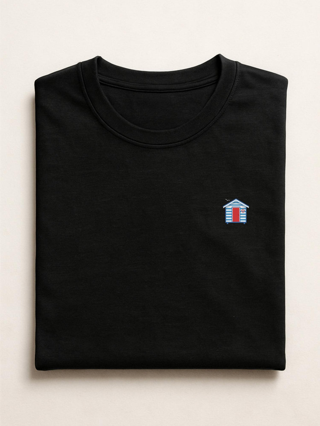 Summer Minis - Beach Cabin - Regular/Oversized T-shirt Oversized Black by inspire.inc