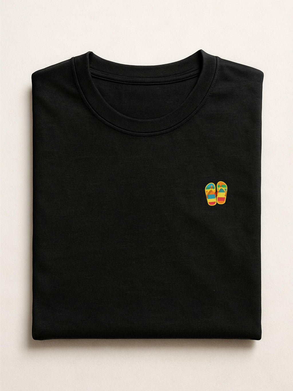 Summer Minis - Flip Flops - Regular/Oversized T-shirt Oversized Black by inspire.inc