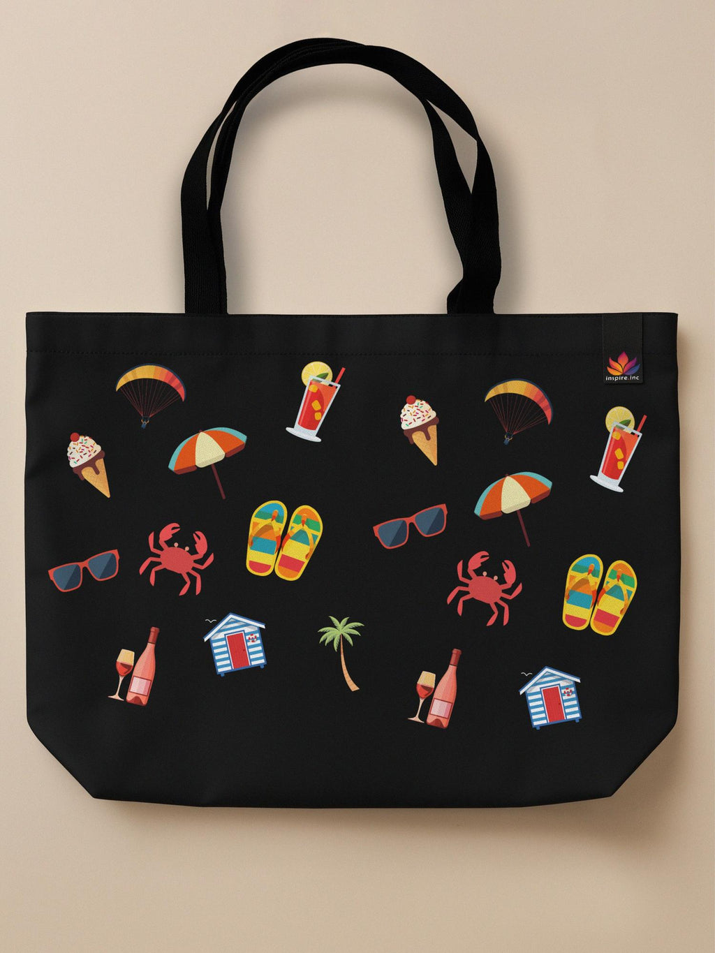 Summer Minis Mix - Neo Tote Bag Black Front Only by inspire.inc