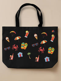 Summer Minis Mix - Neo Tote Bag Black Front Only by inspire.inc